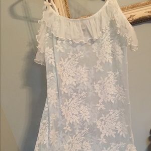 Floral, lace, ruffle lingerie from Dillards